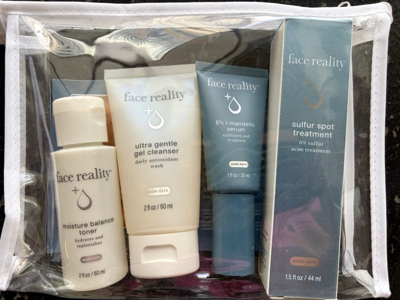 Face Reality Medical grade skin line set spot treatment cleanser, toner, Serum