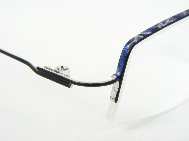 Flair TOP TEN 566 454 MATT BLACK /BLUE /SILVER EYEGLASSES 50-17-135mm Germany gallery
