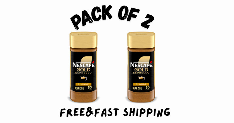 ( PACK 2 ) Nescafé Gold Espresso Blonde, Instant Coffee, 3.5 OZ