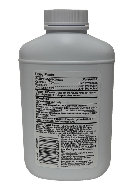 2 CVS Medicated Baby Powder w/ Cornstarch 4 oz Compares to Gold Bond Medicated gallery