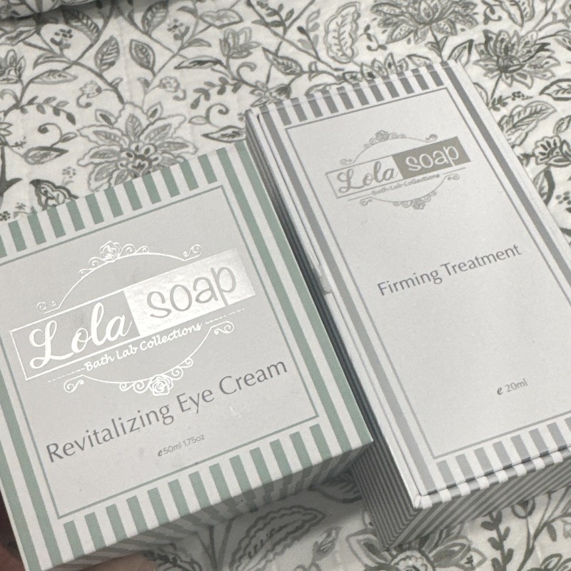 Lola Soap Bath Lab Revitalizing Collagen Eye Cream & Firming Treatment set