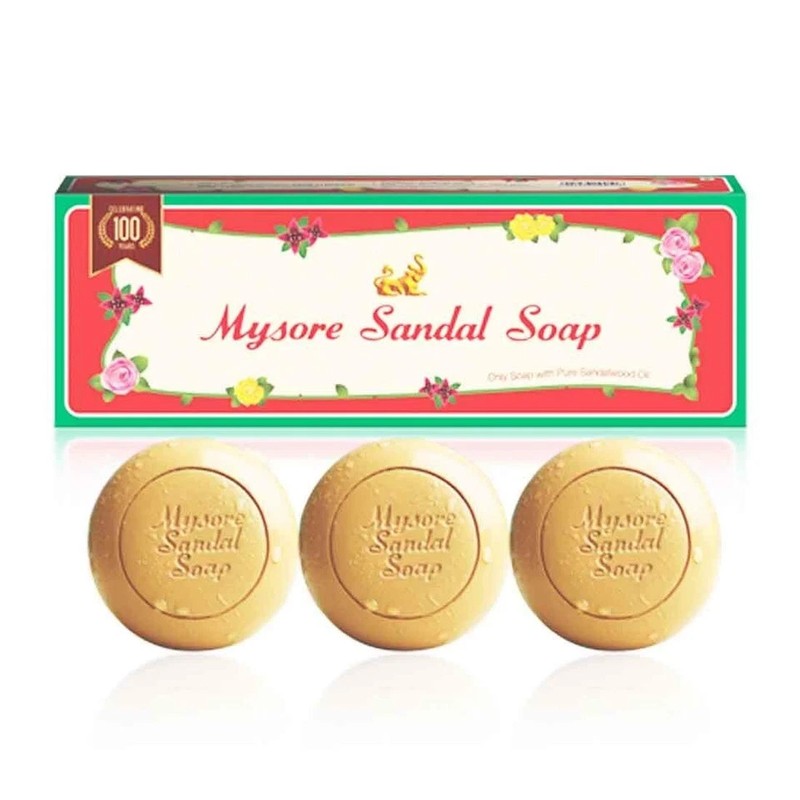 Mysore Sandal Soap 450 g (3 × 150 g) – Pure Sandalwood Oil Bathing Bar gallery