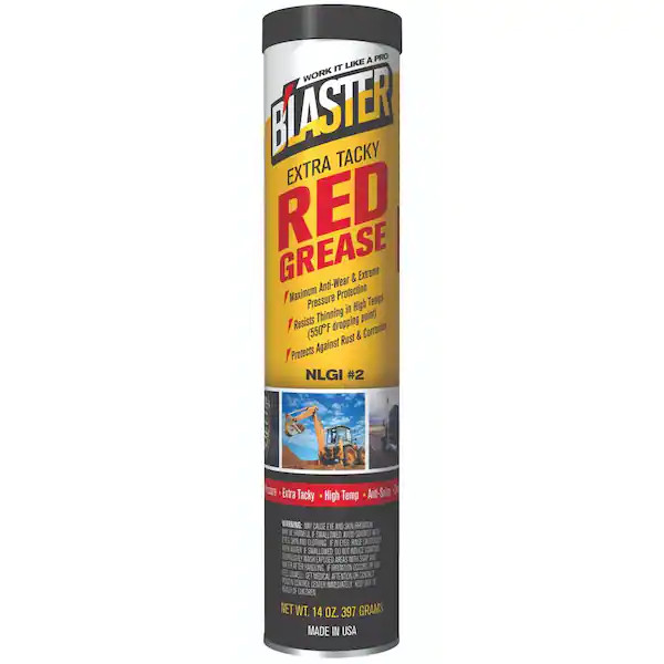 14 oz. Extra Tacky Red Grease Cartridge for Grease Gun