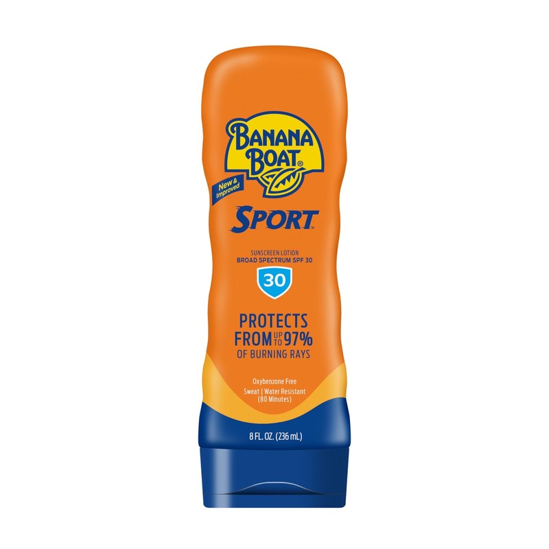 Banana Boat Sport Ultra SPF 30 Sunscreen Lotion, 8 Fl Oz (Pack of 1), White