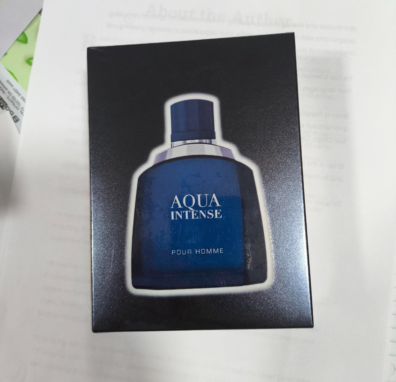 AQUA INTENSE POUR HOMME MEN’S EAU DE TOILETTE SPRAY 3.4OZ/100ML NEW SEALED BOX