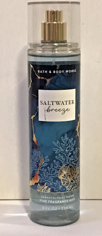 SALTWATER BREEZE fragrance mist body spray large 8 oz Bath Body Works Aquatic