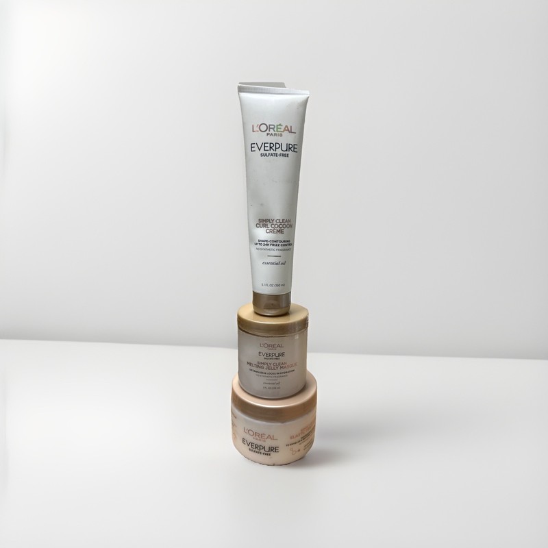 Loreal Everpure Sulfate Free Simply Clean Elastic Fiber Hair Masque Kit 3-Piece