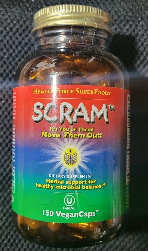 HealthForce Superfoods Scram 150 VeganCaps Healthy Microbial Balance Exp. 4/28