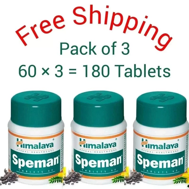 3 X Himalaya Speman Tablets – (60 Tablets Each) | Natural Men’s Health