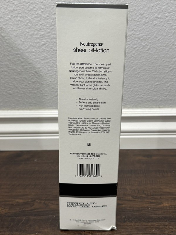 Neutrogena Sheer Oil-Lotion Light Sesame Formula 32 oz Pump Bottle New Box gallery