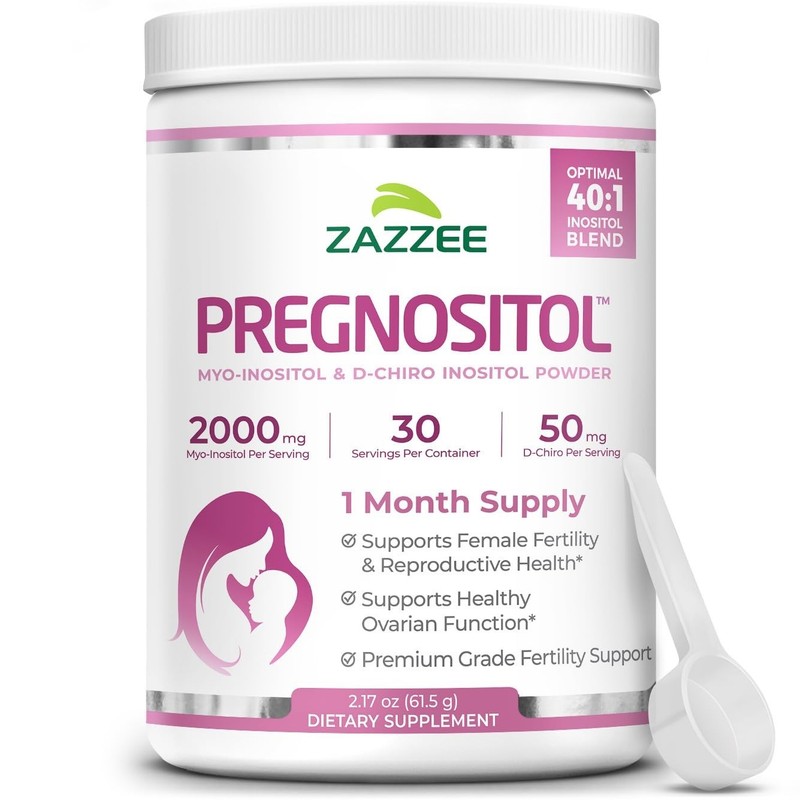 Myo-Inositol & D-Chiro-Inositol Fertility Powder, 30 Servings, Vegan, Non-GMO gallery
