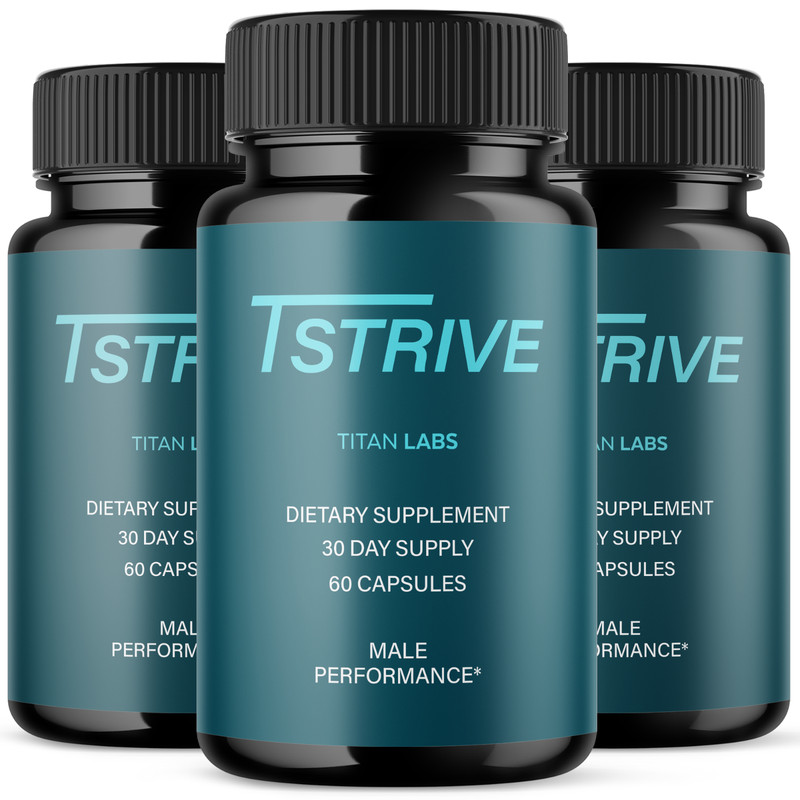 (3 Pack) Tstrive Advanced Male Support Performance Supplement 180 Capsules