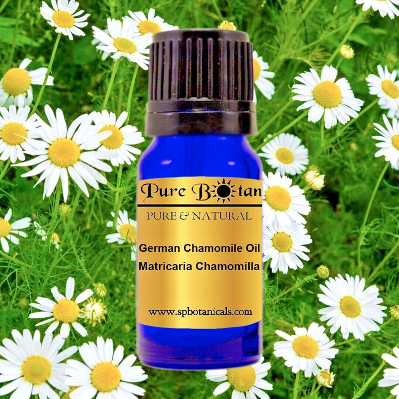 100% Pure & Natural Chamomile German Therapeutic Essential Oil 10ml Glass Bottle