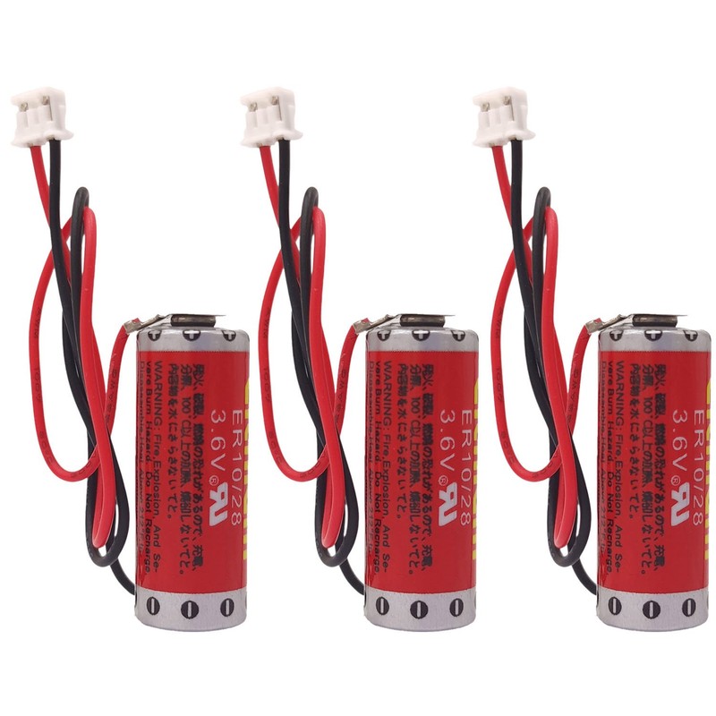 3-Pack ER10/28 3.6V Lithium Battery for Mitsubishi FX2NC-32BL ER10280 Battery US