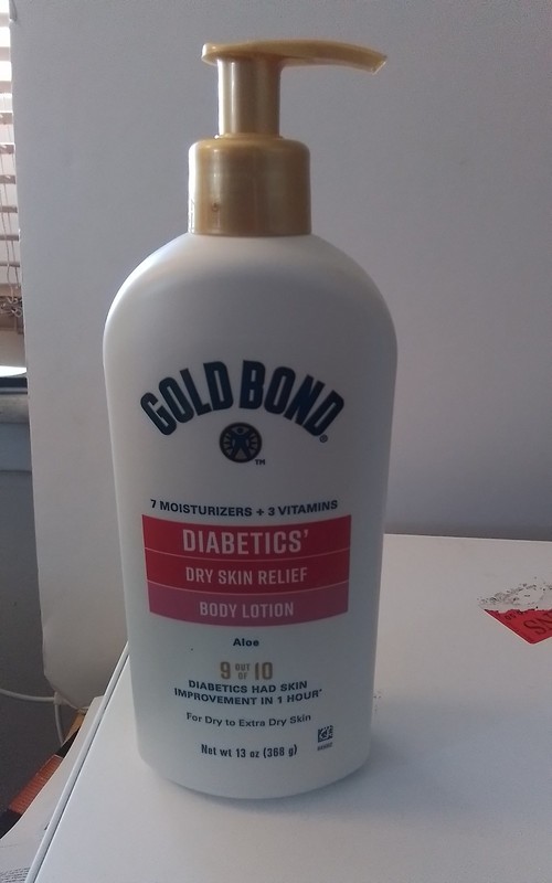 Gold Bond Diabetics’ Dry Skin Relief Body Lotion, 13 oz., With Aloe