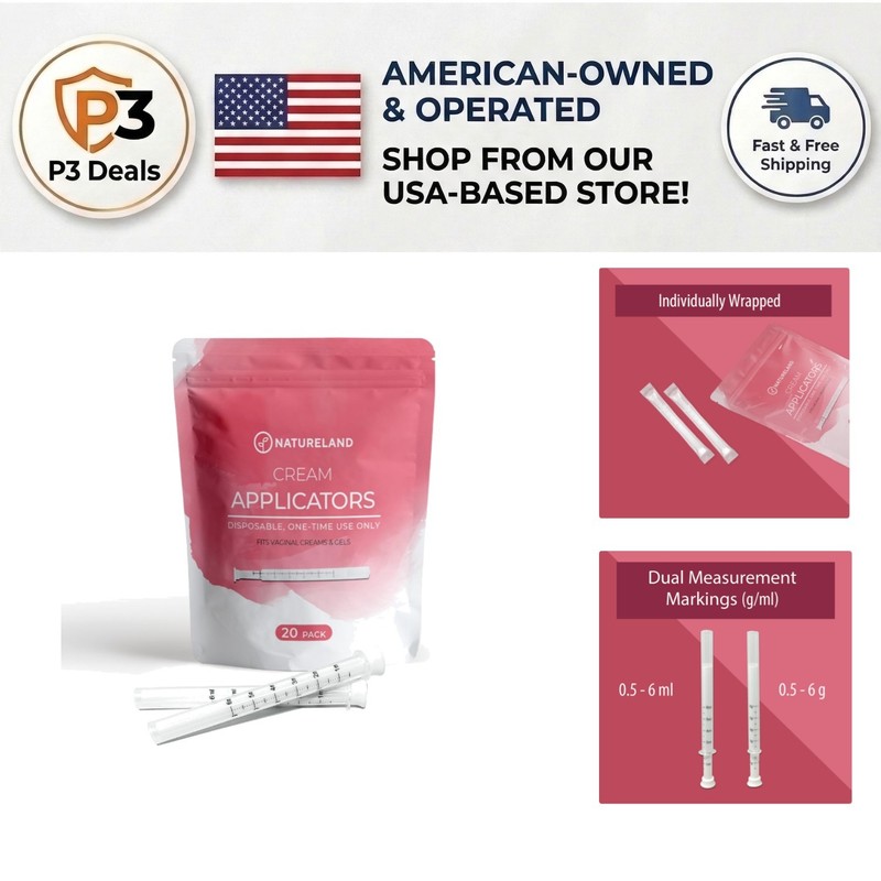 20 Count Hygienic Applicators for Gels & Creams – Perfect for Daily Wellness