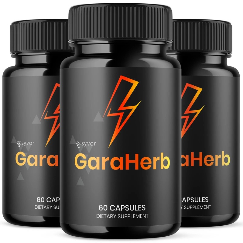 GaraHerb Advanced Energy & Fitness Support Capsules 60 Caps FS | Pack of 3