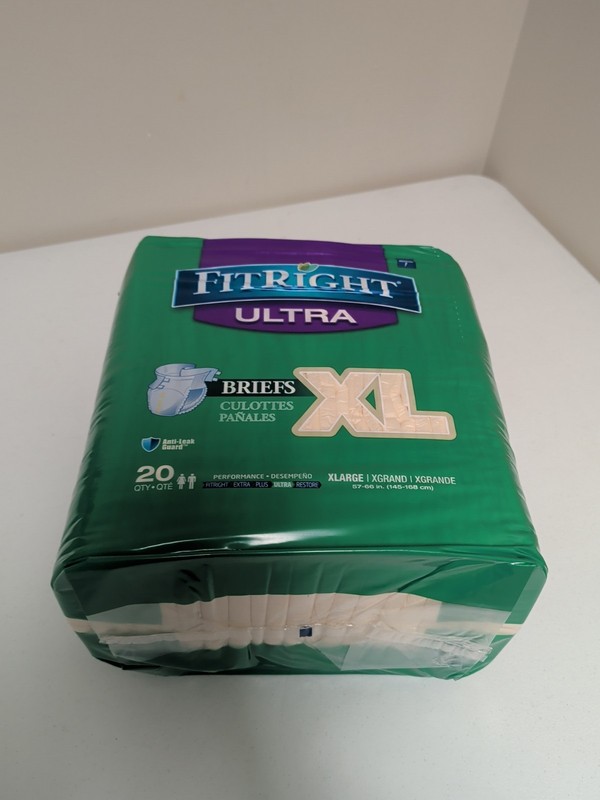 FitRight Heavy Absorbency Adult Diapers, L/XL/2XL, 20 Count, Leak Protection gallery