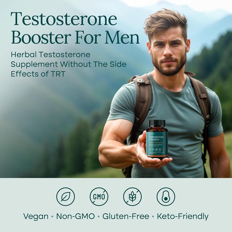Turkesterone 500mg Capsules - Bioavailable Muscle Support, 60 Count gallery