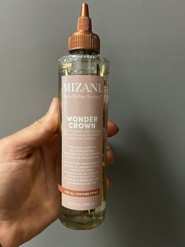 NWOB Mizani Style Shifter Society Wonder Crown Scalp Foaming Pre Cleanse 6.8 oz