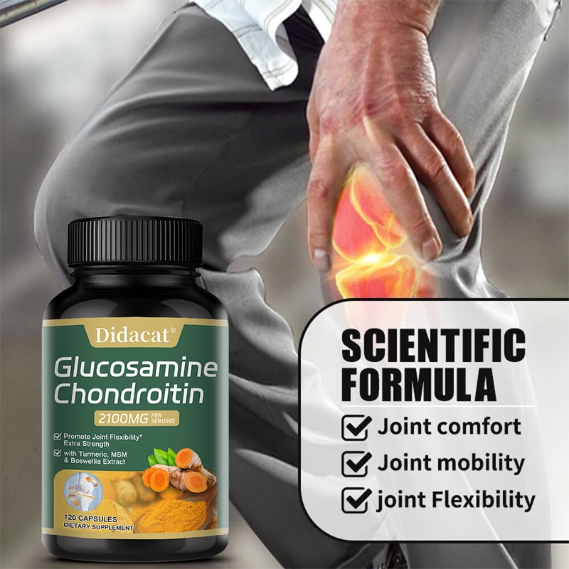 Glucosamine Chondroitin Turmeric MSM Triple Strength 2100mg Joint Support gallery