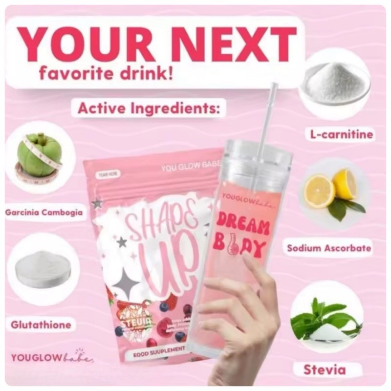 You Glow Babe SHAPE UP SHEPU APPU Juice Powder Mix, 10 Sachets x 15g Each gallery