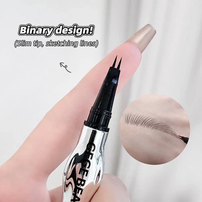 Two-Prong Eyebrow Pen For Women Gege Bear Long-lasting Natural Strokes Waterproo gallery