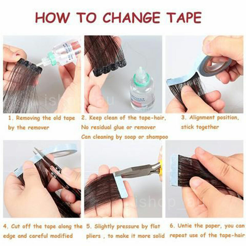 Double Sided Adhesive Super Tape For Tape in Hair Extensions USA Free Ship 60pcs gallery