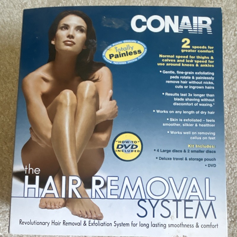 Conair The Hair Removal System Model HB1R with DVD NEW