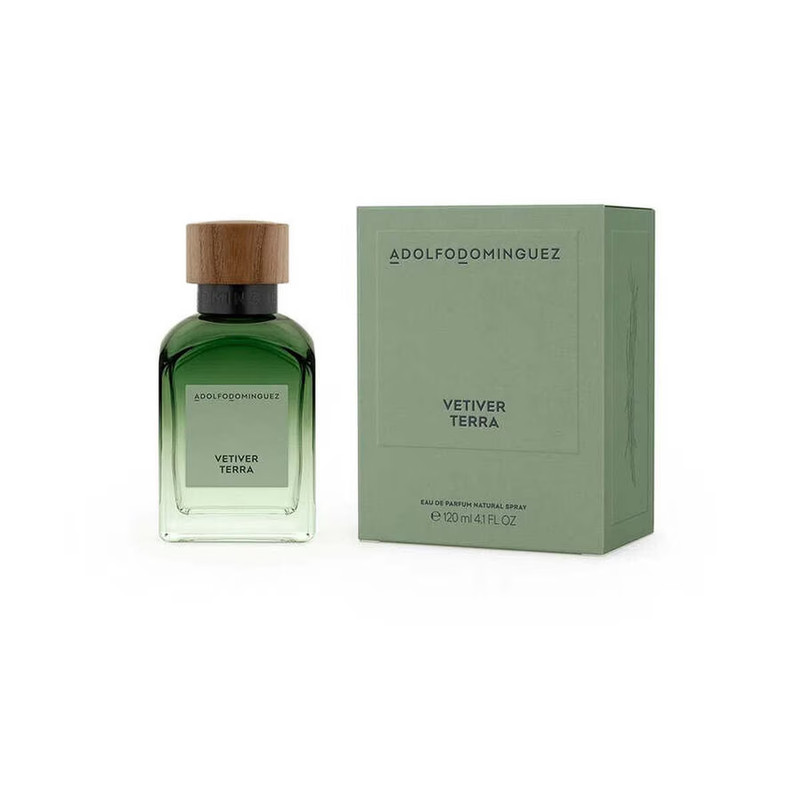 Adolfo Dominguez Vetiver Terra Eau De Parfum Spray 4.1 Oz For Men | Woody Scent