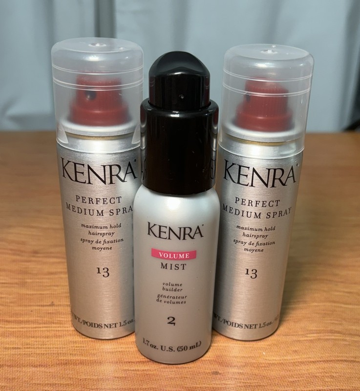 2X KENRA #13 PERFECT MEDIUM SPRAY 1.5 OZ +volume Mist 2 1.7 0z