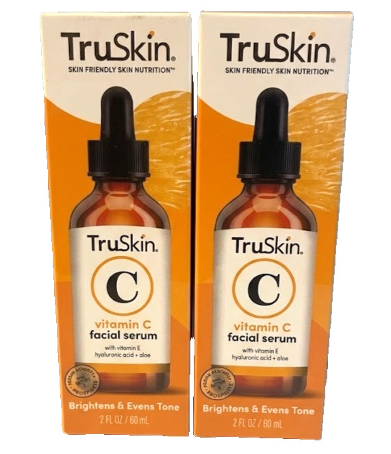 TruSkin Vitamin C Facial Serum, 2 fl oz – (2 Pack)