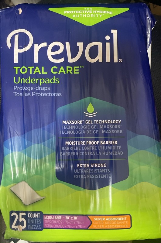 Underpad Heavy Absorbency 30X30" 25 Pack
