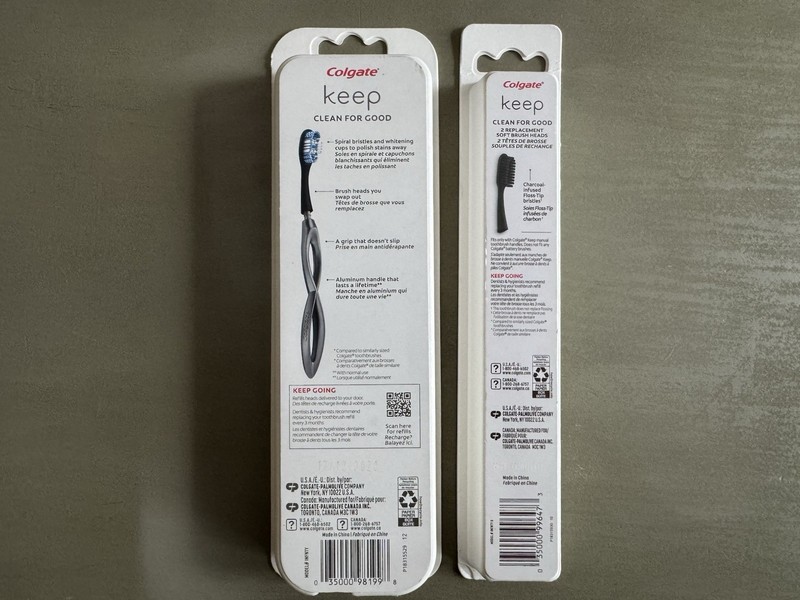 Colgate Keep Whitening Starter Kit + Charcoal Replacement Brush Heads Toothbrush gallery
