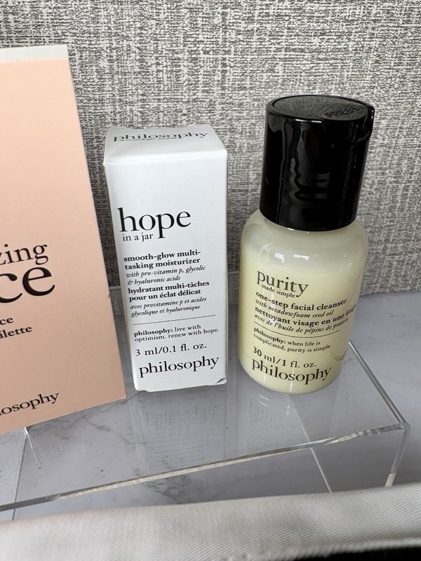 philosophy Amazing Grace Travel Skin Care Set Cleanser Moisturizer EDT gallery