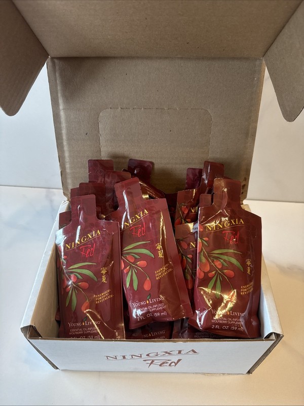 NingXia Red 2oz Singles 29 Count Young Living Essential Oils Wolfberry Energy