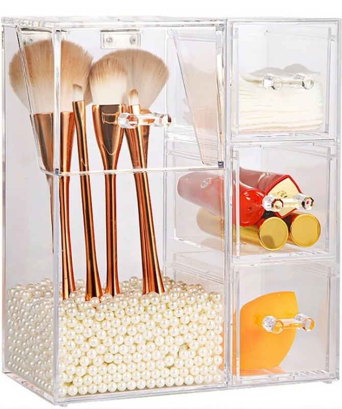 HOSEN Clear Acrylic Makeup Brush Holder Makeup organizer Makeup “NOT” Included