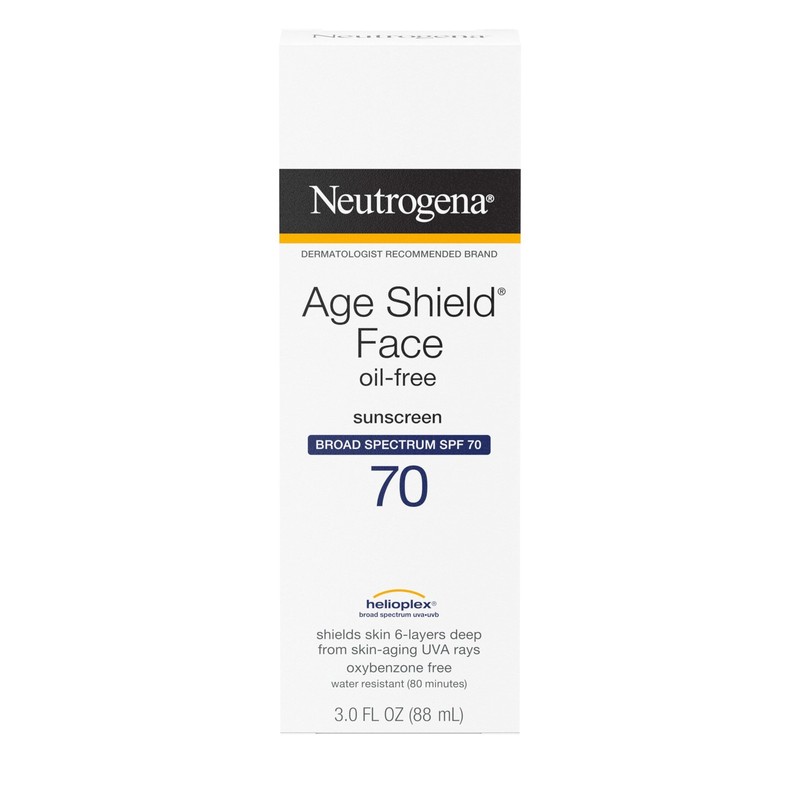 Neutrogena Age Shield Face Oil-Free Sunscreen Lotion with 3 Fl Oz (Pack of 1)