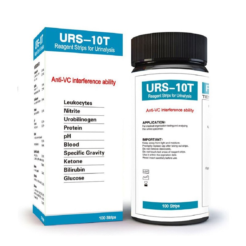 100PCS/1Box Urs-10T Urine Dipstick 10 Parameter Test Strips Urinalysis Reagent gallery
