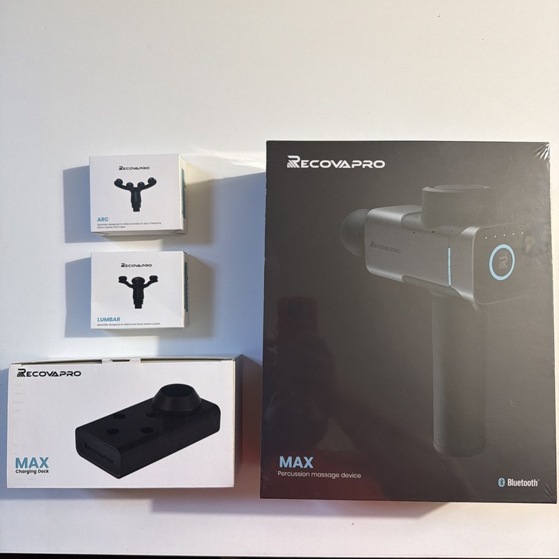 RECOVAPRO MAX PROFESSIONAL GRADE PERCUSSION MASSAGER-Bluetooth SEALED NEW IN BOX