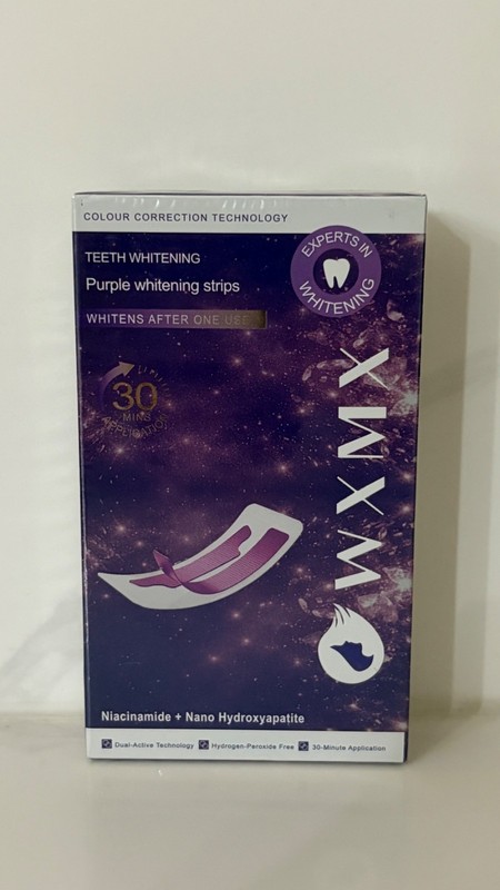 Purple Whitening Strips, Peroxide Free Teeth Whitening Strips
