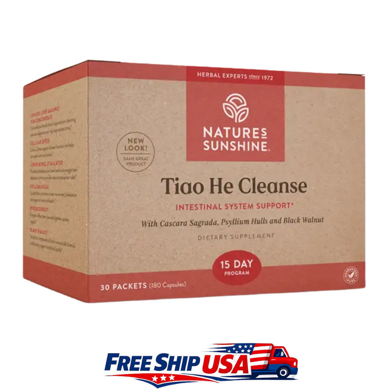 Nature’s Sunshine Tiao He Cleanse Dietary Supplement – 30 Packets – EXP: 2027