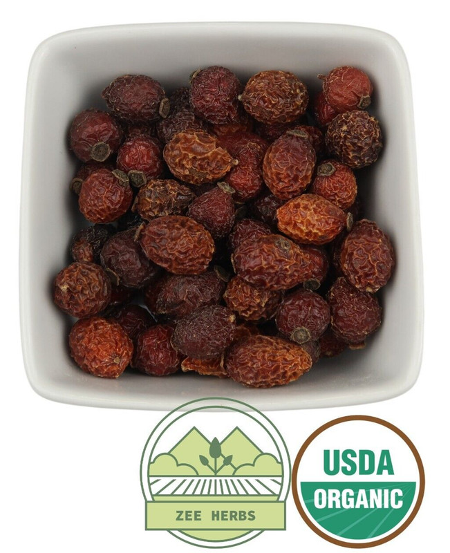 Organic Rose Hips, Whole (Rosa Canina)