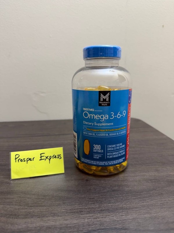 Member’s Mark Omega 3-6-9 1600mg Dietary Supplement 300 Softgels Heart Support
