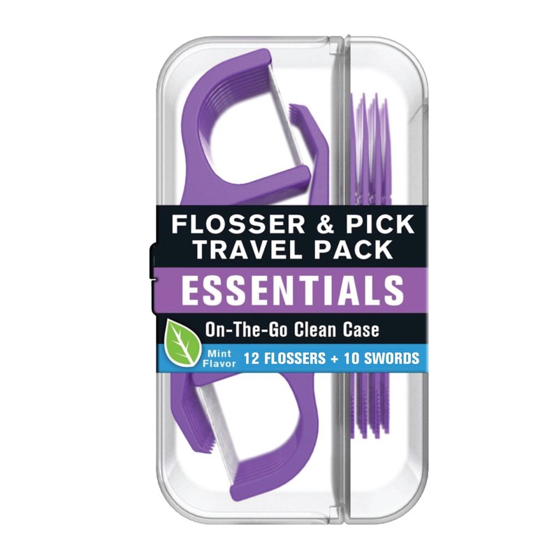 Reach Flossers & Floss Picks Travel Pack, 12 Mint Flossers&10 Floss Picks 2Count