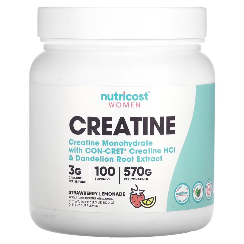 2 X Nutricost, Women, Creatine, Strawberry Lemonade, 1.3 lb (570 g)