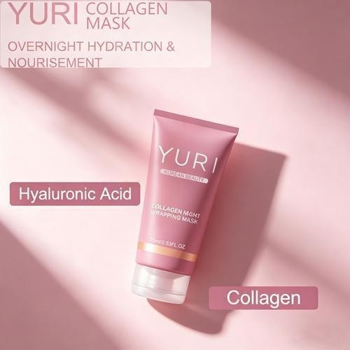 Yuri Korean Collagen Night Wrapping Mask 75ml Hydrating Sleeping Mask New In Box gallery