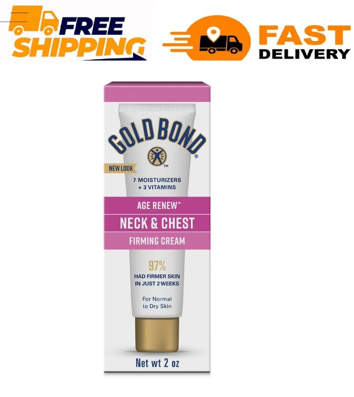 Gold Bond Age Renew Neck & Chest Firming Age Renew Cream, 2 oz.,
