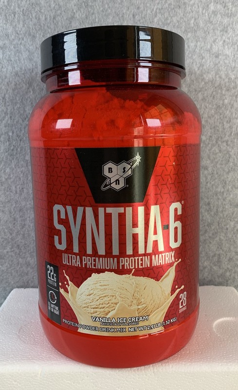 BSN SYNTHA-6 Whey Protein Powder Vanilla Ice Cream – 2.91 lb 28 Servings 01/28