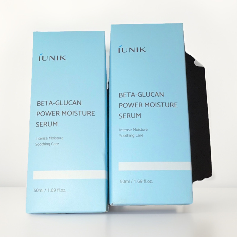 IUNIK Beta-Glucan Power Moisture Serum 50 ml / 1.69 fl oz Vegan Sensitive 2pk